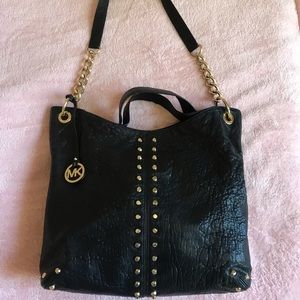 Micheal Kors Astro Leather Shoulder Bag